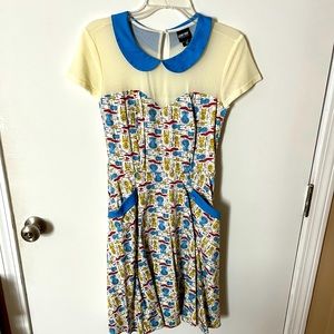 Her Universe Star Trek pinup a-line sweetheart dress with Retro Enterprise print